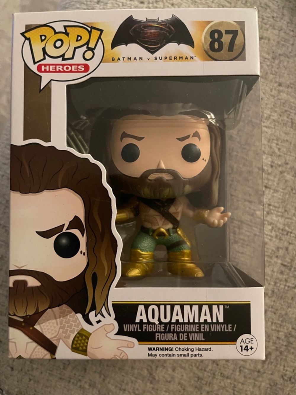 Funko Pop! Heroes Aquaman Vinyl Figure - Green & Gold